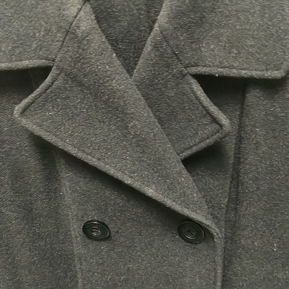 Calvin Klein charcoal gray wool pea coat, size 8 - Picture 2 of 4